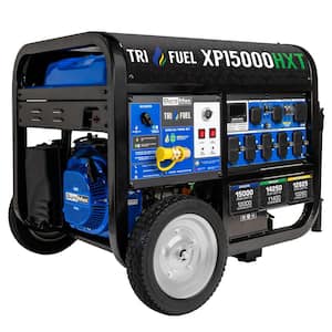 15,000-Watt/12,000-Watt Tri-Fuel Remote Start Gasoline Propane Natural Gas Portable Generator with CO Alert