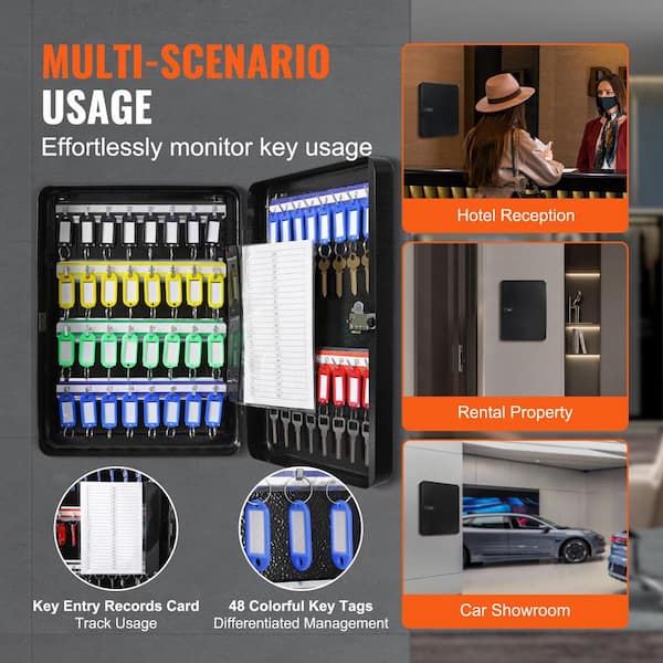 SKYSHALO Key Cabinet with Combination Key Lock, Digital Security