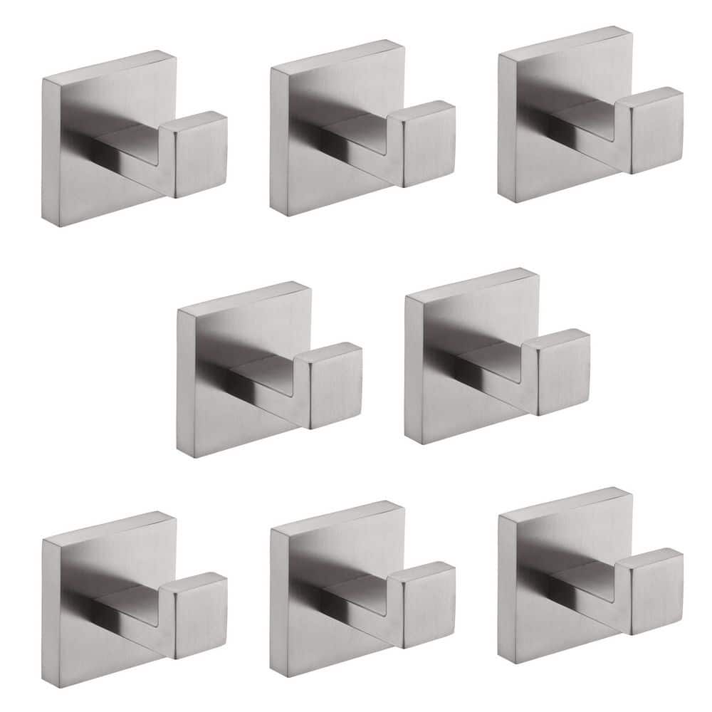 8-Pack Wall-Mounted Stainless Steel Bathroom Towel Hooks, Coat Hooks in Brushed Nickel price history on PriceWatchPro