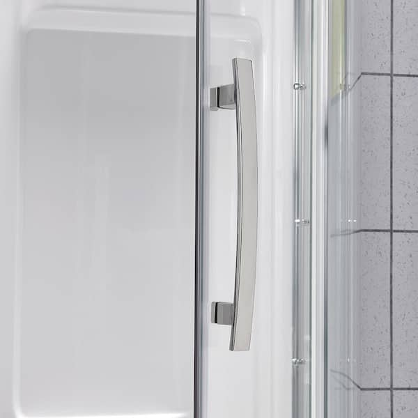 Glacier Bay Glamour 34 in. x 76.40 in. Corner Drain Corner Shower