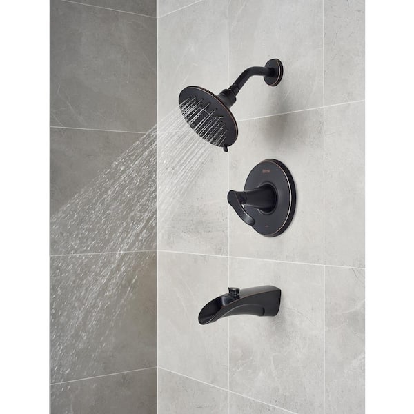 Pfister sold 8P8-WS2-BRSK Brea Single-Handle 3 Spray Tub and Shower Faucet - Brushed