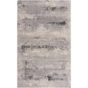 Vogue Grey (2 ft. x 5 ft.) - 2 ft. 3 in. x 5 ft. Modern Abstract Doormat Area Rug Entrance Floor Mat