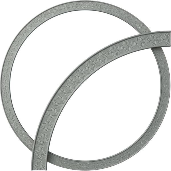Ekena Millwork 44-1/2 in. Bedford Ceiling Ring (1/4 of Complete Circle)