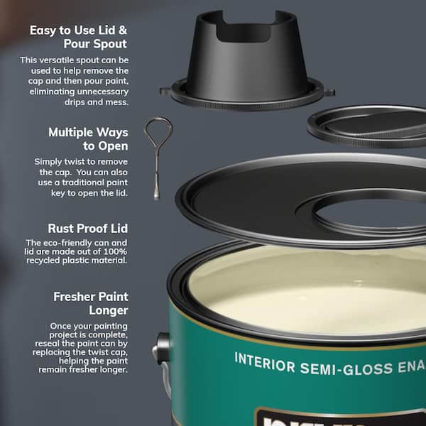 Behr Premium Plus 1 Gal Ppl 64 Pewter Vase Semi Gloss Enamel Low Odor Interior Paint Primer 305001 - Pewter Paint Color Home Depot Behr Premium Plus 1 Gal Ppl 64 Pewter Vase Semi Gloss Enamel Low Odor Interior Paint Primer 305001 - Pewter Paint Color Home Depot