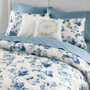 Larkspur 5-Piece Multi Floral Cotton Comforter Set- Full/Queen
