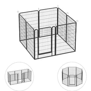 40 in. H x 27.7 in. W Foldable Heavy-Duty Metal Exercise Pens Indoor Outdoor Pet Fence Playpen Kit (8-Pieces)