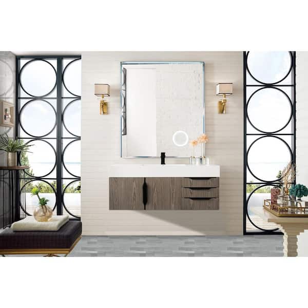 Columbia 48.0 in. W x 19.5 in. D x 14.5 in. H Single Bath Vanity Cabinet without Top in Ash Gray