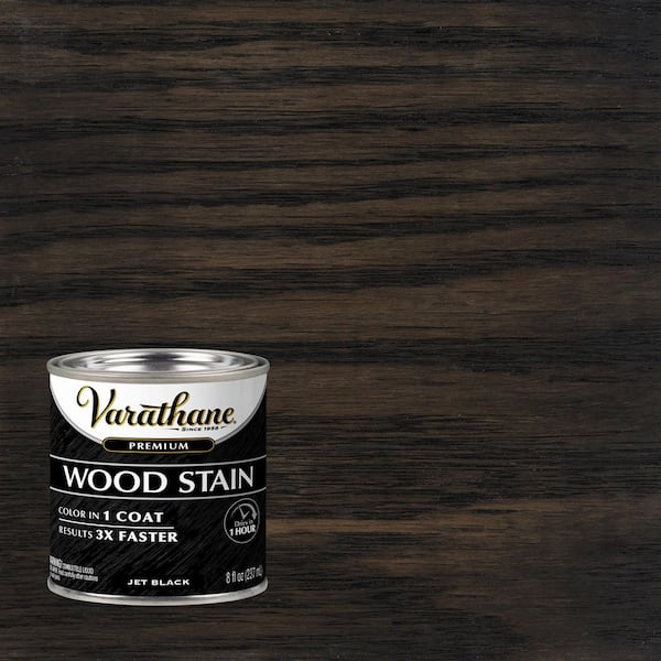 Varathane 8 oz. Jet Black Premium Fast Dry Interior Wood Stain (Case of 4)