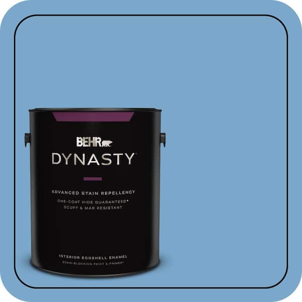 BEHR DYNASTY 1 gal. #M520-4 Mirror Lake One-Coat Hide Eggshell Enamel Interior Stain-Blocking Paint & Primer