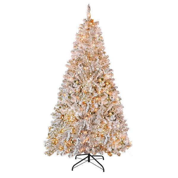 4.9FT Christmas Tree Light 166-LED Lights Collapsible w/ Remote App Control  Lamp