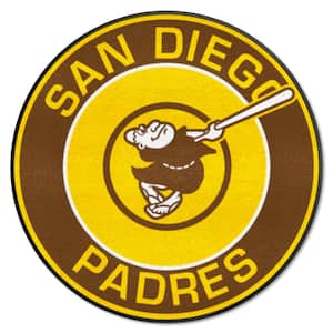 Officially Licensed MLB Mascot Rug - San Diego Padres Swinging Friar