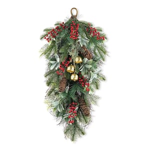 26 in. H Berry, Pinecone and Bell Teardrop