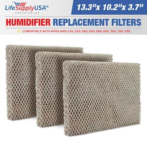 Humidifier Water Panel Evaporator Filter Fits Aprilaire April Aire # 35 350 360 560 568 600 700 760 768 (3-Pack)