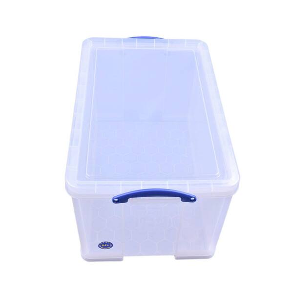 84L Storage Container w/Snap Lid & Clip Lock Handle, Clear 84C HD