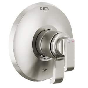 Tetra 1-Handle Wall-Mount Valve Trim Kit in Lumicoat Stainless (Valve Not Included)