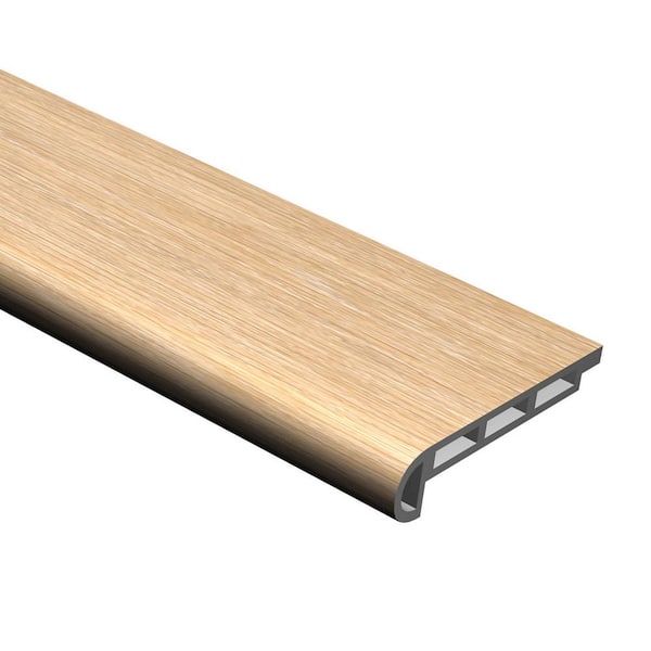 CALI Vinyl Pro with Mute Step Natural Elm 2-1/16 in. T x 3/4 in. W x 72-13/16 in. L Flush Stair Nose Molding