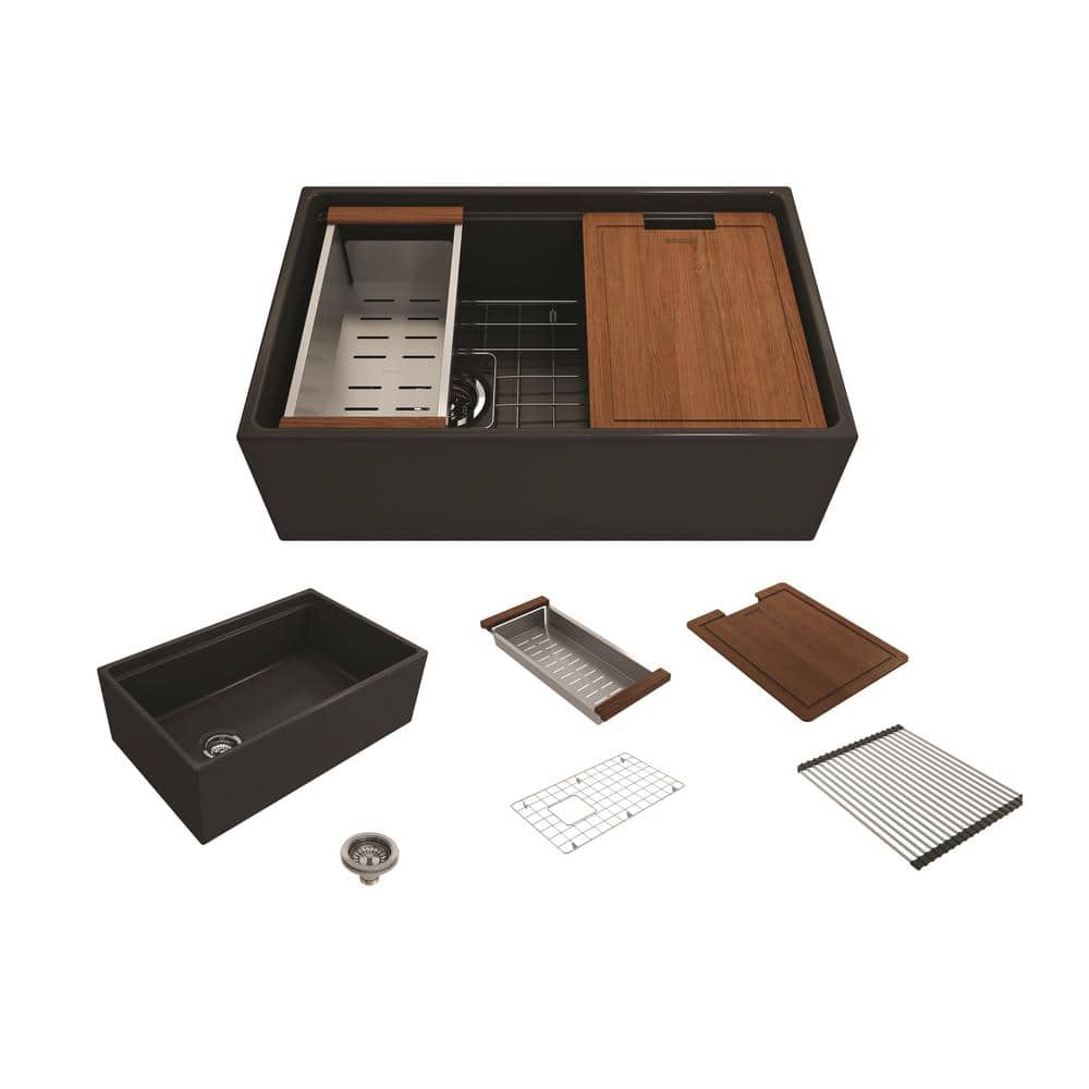 Have a question about BOCCHI StepRim Matte Dark Gray Fireclay 30 in