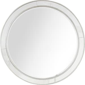 36 in. W x 36 in. H Glass Silver Decorative Mirror