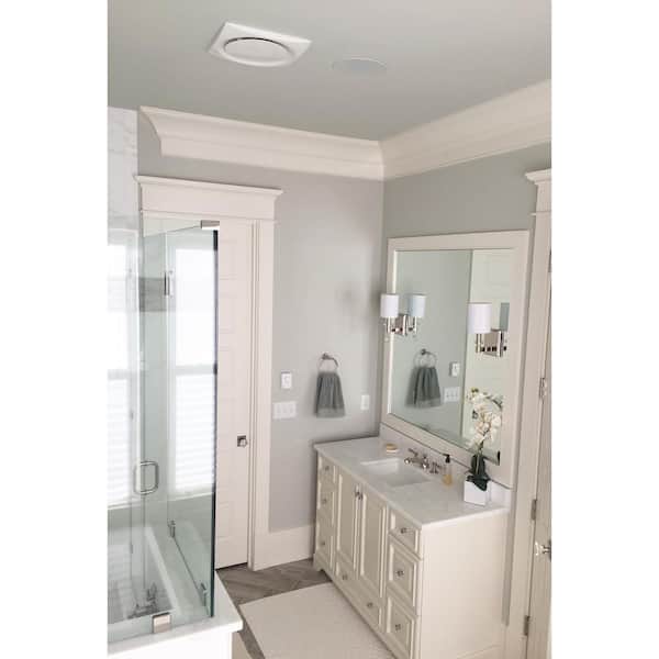 tale tvilling sædvanligt Aero Pure Continuous Run 30-80-140 CFM Ceiling/Wall Mount Bathroom Exhaust  Fan w/Humidity & Motion Sensor Satin Nickel ENERGY STAR VSF 110DCMH-S SN -  The Home Depot