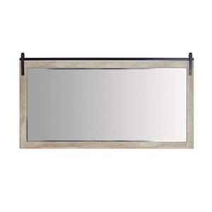 Cortes 72 in. W x 39.4 in. H Rectangular Framed Wall Bathroom Vanity Mirror in Logs