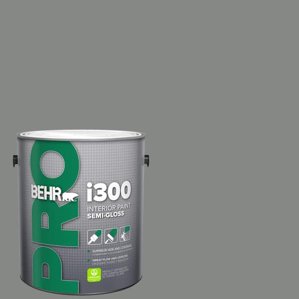 1 gal. #PPU25-17 Euro Gray Semi-Gloss Interior Paint