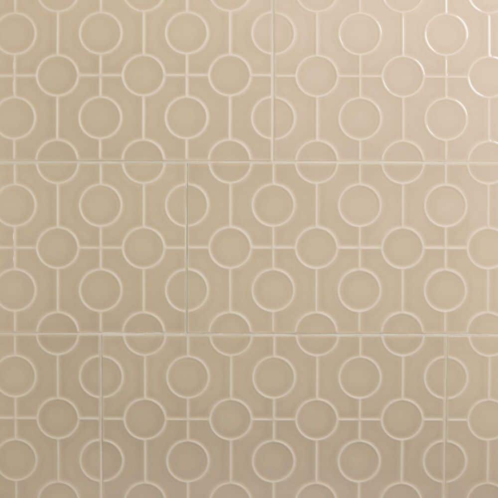 Luminique Dune 12 in. x 24 in. Glossy Ceramic Circle Wall Tile (15.56 sq. ft./case) price history on PriceWatchPro