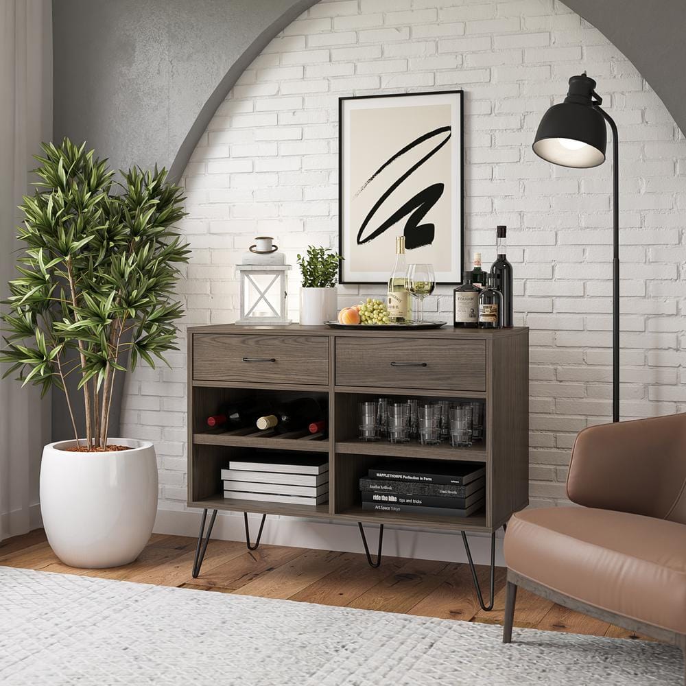 Pino Valley Medium Brown Beverage Cabinet