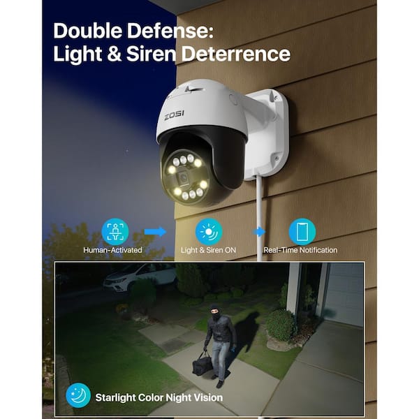 ZOSI 4K 8MP 16-Channel POE 4TB NVR Security Camera System with 12