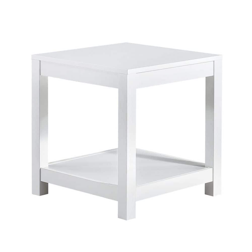 Wood Outdoor Coffee Table with Storage Shelve