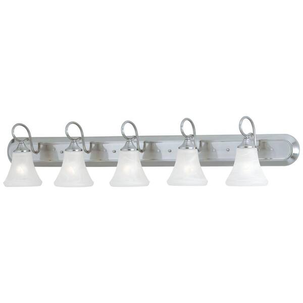 Thomas Lighting Elipse 5-Light Brushed Nickel Wall Vanity Light