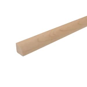 Quarter Round Maple Wickham 0.375 in. T x 0. 75 in. W x 78 in. L Solid Matte Hardwood Trim