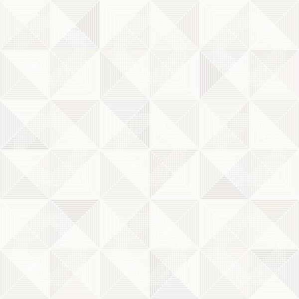 Brewster Dabria Cream Geometric Wallpaper Sample