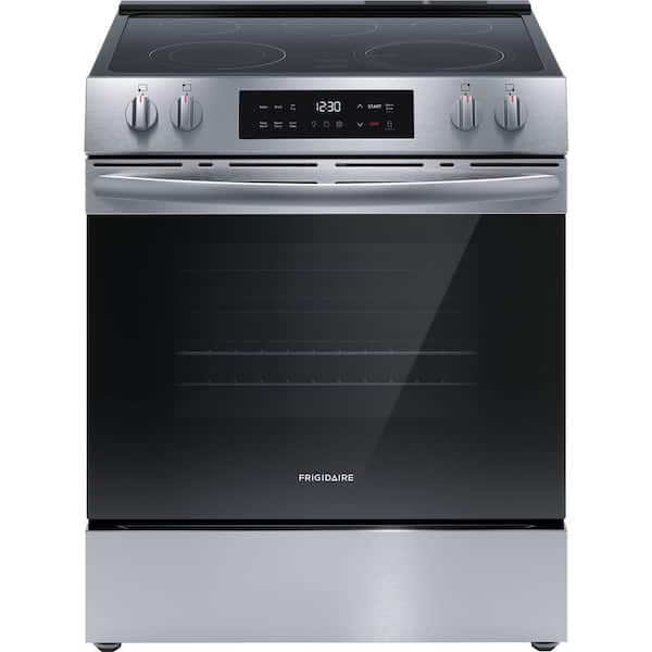 30 in. 5 Element Slide-In Electric Range in Stainless Steel with Air Fryer
