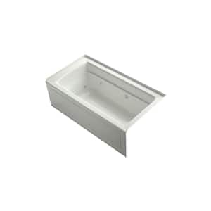 Archer 60 in. Right Drain Rectangular Alcove Whirlpool Bathtub with Heater in Dune