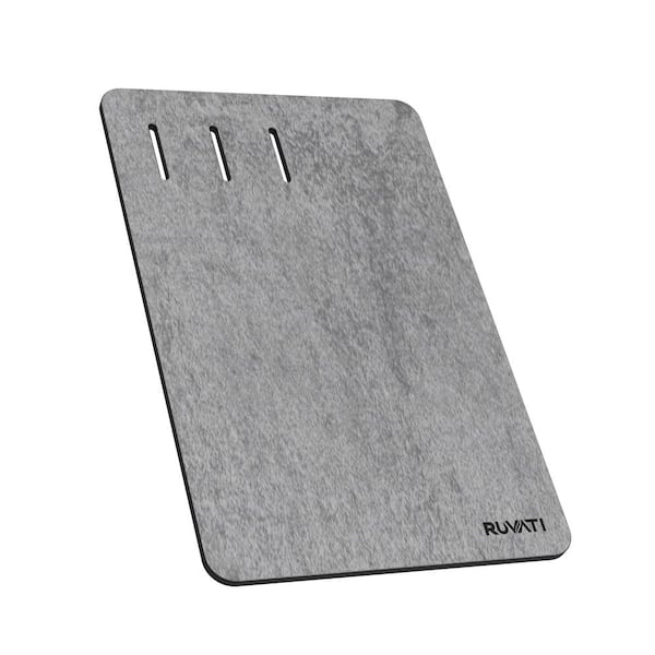 LedgeFit 17 in. x 11 in. Textured Concrete Finish Cutting Board for Workstation Sinks