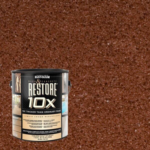 Rust-Oleum Restore 1-gal. Navajo Red Deck and Concrete 10X Resurfacer