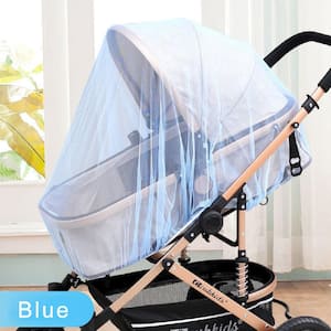 1.8 ft. x 4.92 ft. Blue Mosquito Net for Stroller