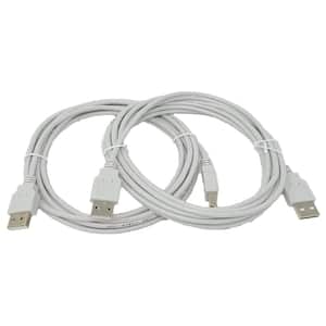 SANOXY USB 2.0 Type A Male To Type B Male Printer Scanner Cable  SANOXY-VNDR-printer-cbl-6ft - The Home Depot
