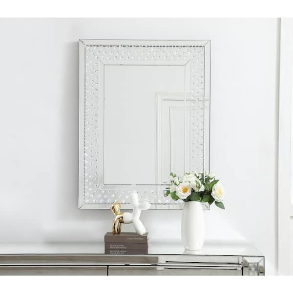 Unbranded 36in H x 28in W rectangle Clear LED Mirror