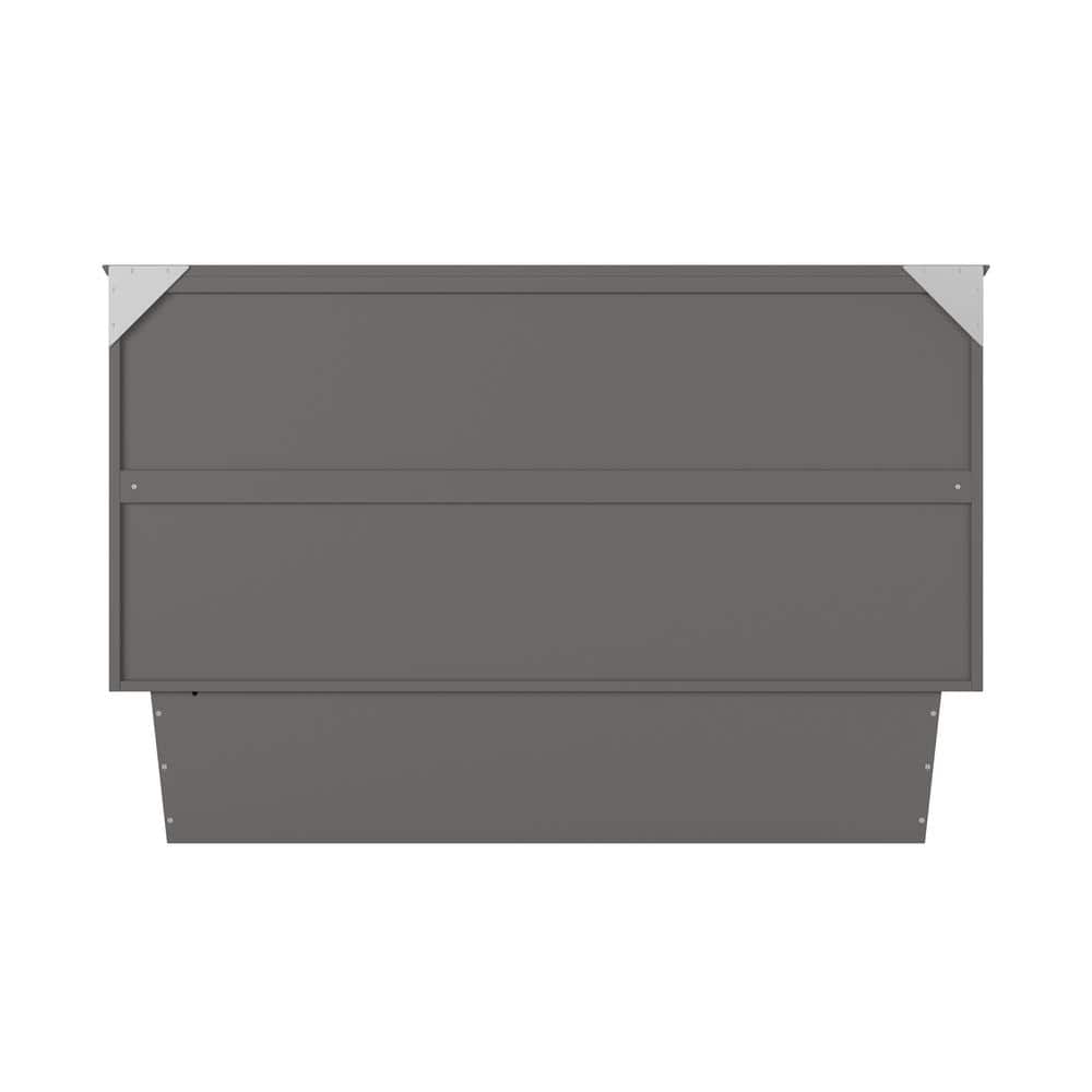 Espresso Queen Murphy Bed Chest with Single Drawer