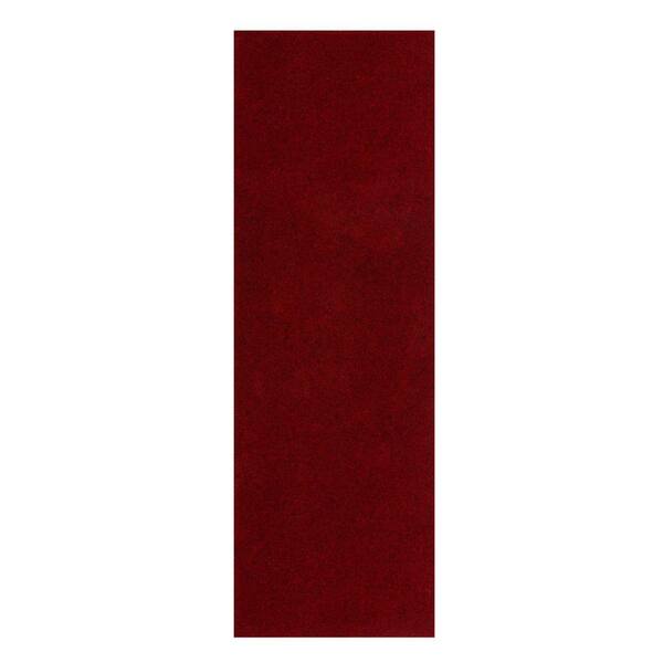 Mohawk Home All Purpose Velour Red 2 ft. x 12 ft. Indoor/Outdoor