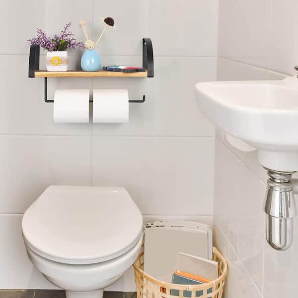 Wall-Mounted Paper Towel Holder with Display Shelf Gracie Oaks