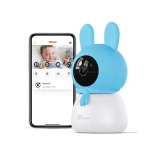 2.5K 4MP Smart Baby Monitor Camera with 64GB SD Card, AI Cry/Face/Area Departure Detect, 2.4G & 5G Wi-Fi