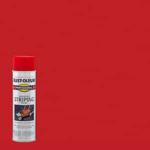 18 Ounce Flat Red Exterior Inverted Striping Spray Paint (6-Pack)