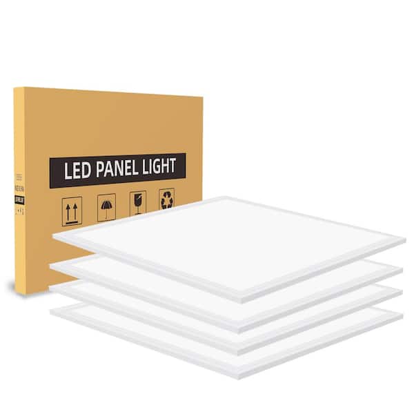 WYZM 2 ft. x 2 ft. 5800 Lumens Integrated LED Flat Panel Light 5000K Bright White Dimmanle 0-Volt-10-Volt (16-Pieces)