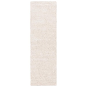 Abstract Ivory/Beige 2 ft. x 8 ft. Geometric Runner Rug