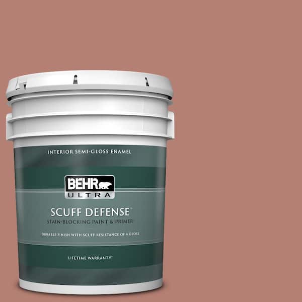 BEHR ULTRA 5 gal. #ICC-102 Copper Pot Extra Durable Semi-Gloss Enamel Interior Paint & Primer