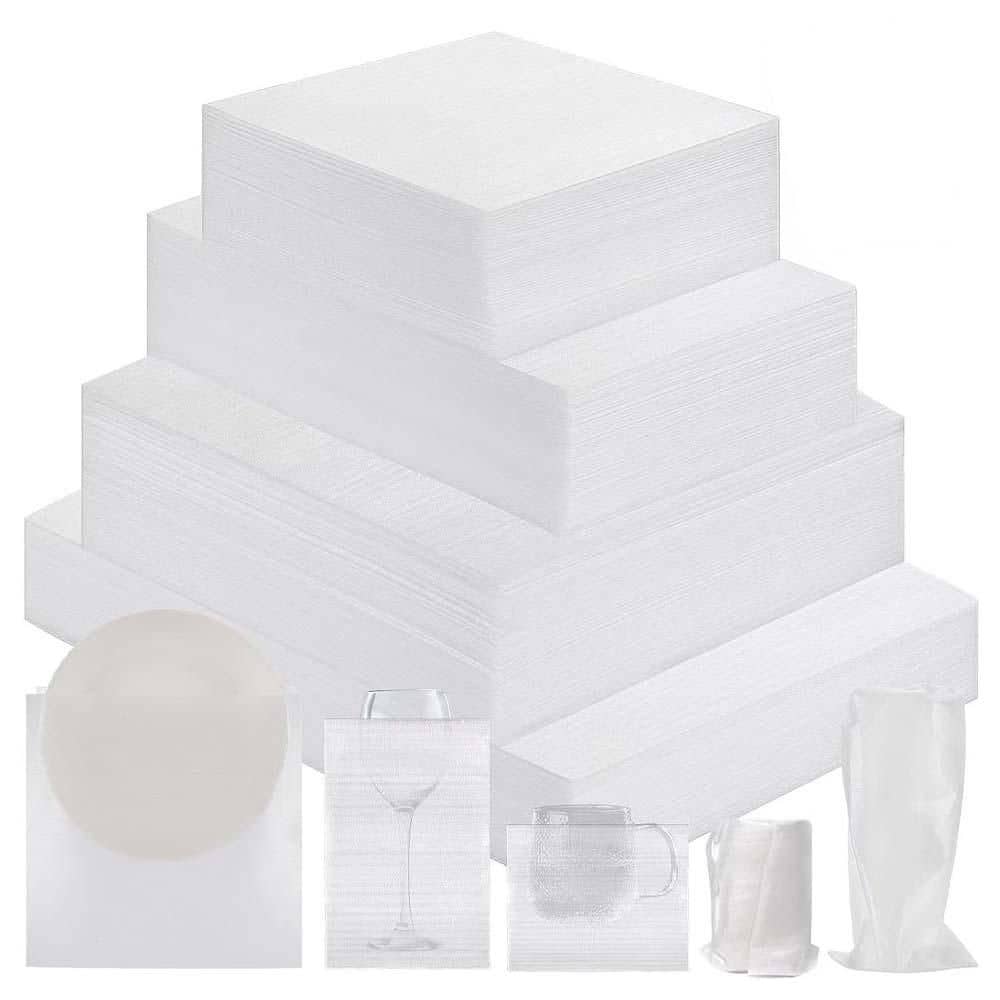 320 pcs Moving Packaging Supplies 260 Cushioning Foam Pouches Sheets 4 Sizes with 60 Fragile Stickers price history on PriceWatchPro