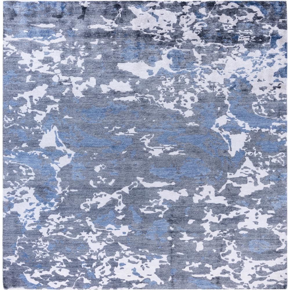 Modern-Contemporary Ivory 8 X 10 Hand-Knotted Silk Indoor Area Rug price history on PriceWatchPro