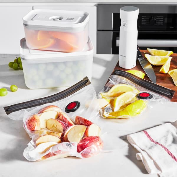 ZWILLING FRESH & SAVE STARTER SET 7点 ZWILLING Fresh and Save White Food Vacuum Sealer 7-Pieces Plastic